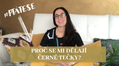 černé tečky na pleti